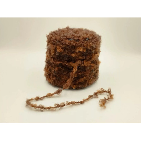 Gomitolo - Lana - Marrone caffè - Ricciolo | Marezzato