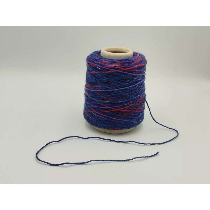 Ball of yarn - SW Merino Wool - Blue - Red - Melange Ball of yarn - SW Merino Wool - Blue - Red - Melange