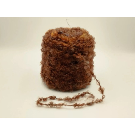 Gomitolo - Lana - Marrone castagna - Ricciolo | Marezzato
