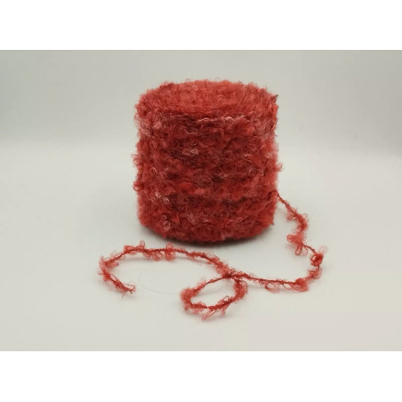 Ball of yarn - Wool - Brick red - Curl | Marbled