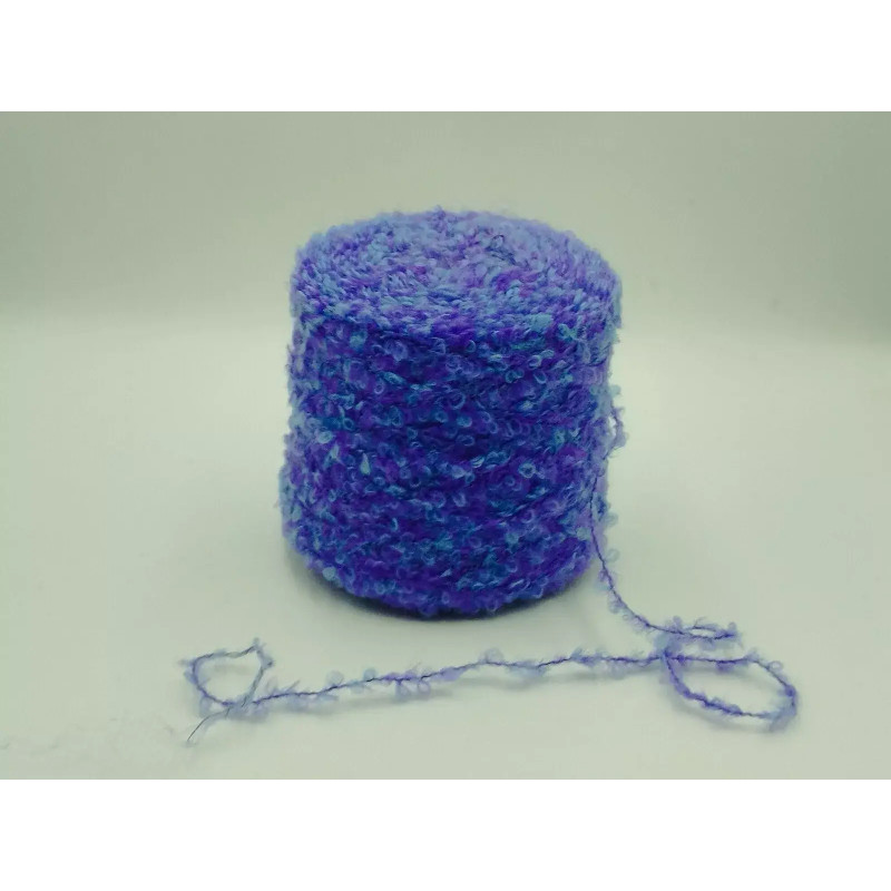 Ball of yarn - Wool - Purple - Turquoise - Curl | Marbled