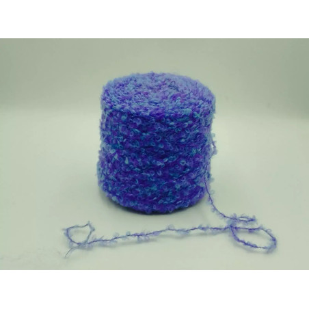 Ball of yarn - Wool - Purple - Turquoise - Curl | Marbled