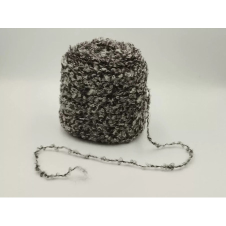 Ball - Wool - Salt and pepper - Curl | Marbled