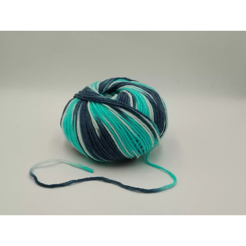 Gomitolo - Lana Merino SW - Turchese - Blu Gomitolo - Lana Merino SW - Turchese - Blu