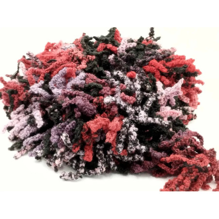 Scaldacollo-Sciarpa -Bordeaux-Rosso-Nero- Lana-Acrilico-Poliestere