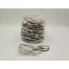 Ball of yarn - Wool - Light gray - Floral