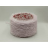Ball of yarn - Wool - Mohair - Lilac - Brushed - Cake