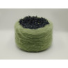 Ball of yarn - Wool - Mohair - Green - Brushed - Cake