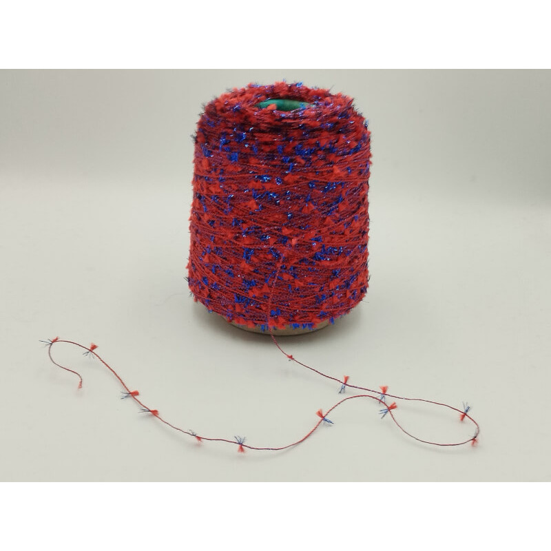 Ball of yarn - Baby Papillon - Lux - Blue Red Ball of yarn - Baby Papillon - Lux - Blue Red