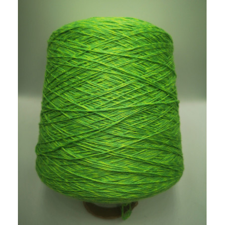 Ball of yarn - Pure Merino wool - Green - Yellow