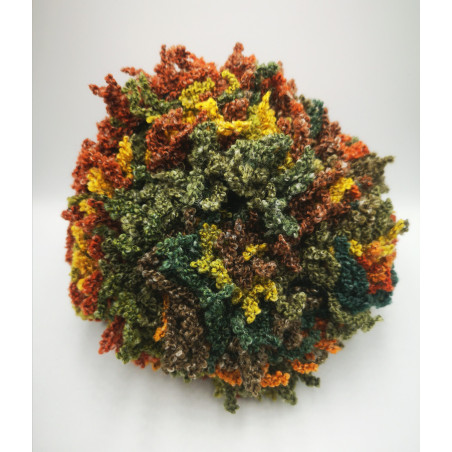 Neckwarmer-Scarf -Green- Wool-Acrylic-Polyester