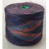 Ball of yarn - Wool - Moican - Mohair - Blue Orange Green
